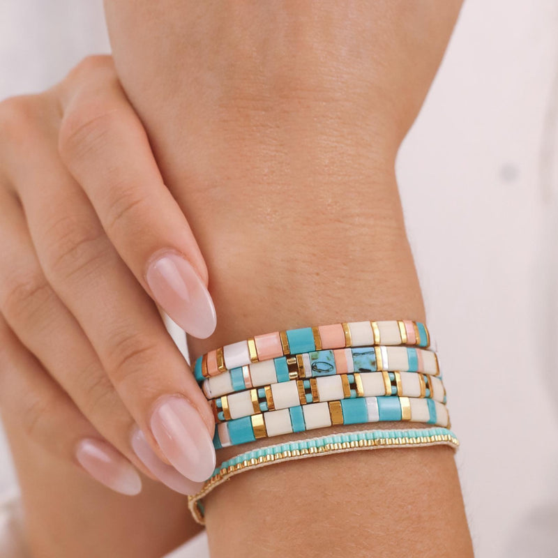 Set Aurora - Pulseiras de pérolas