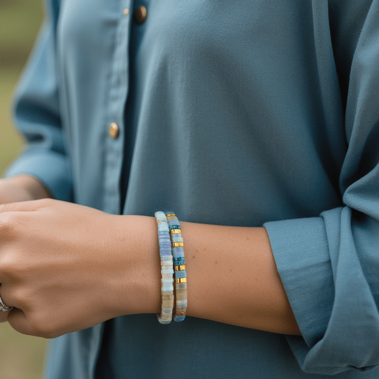 Parure Nerea - Bracelet de perles