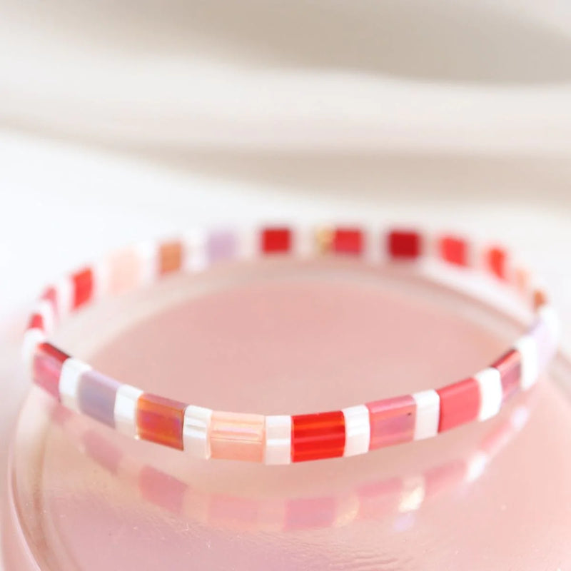 Cerise - Bracelet de perles