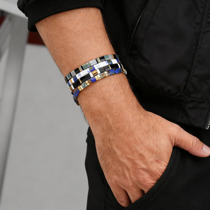 Parure Essential - Bracelets de Perles (Pour Lui)