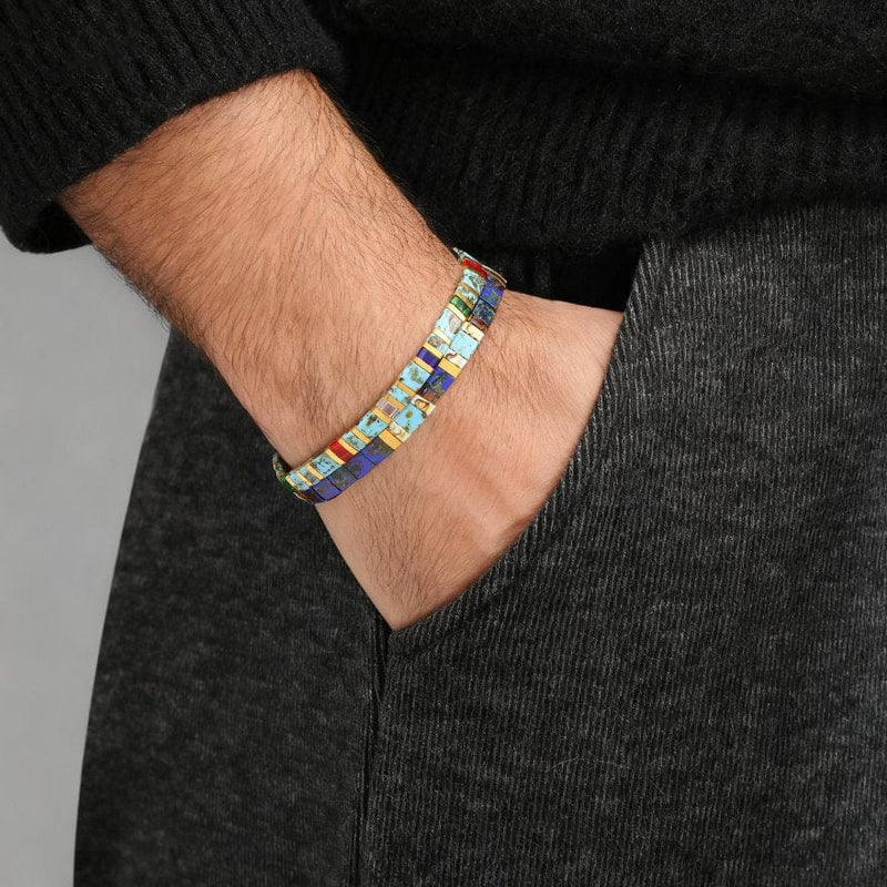 Parure Lou - Bracelets de perles (Pour Lui)