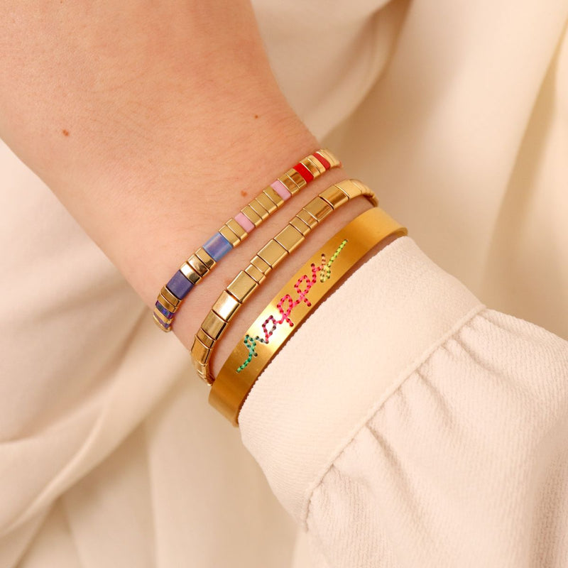 Happy - Pulsera Jonc