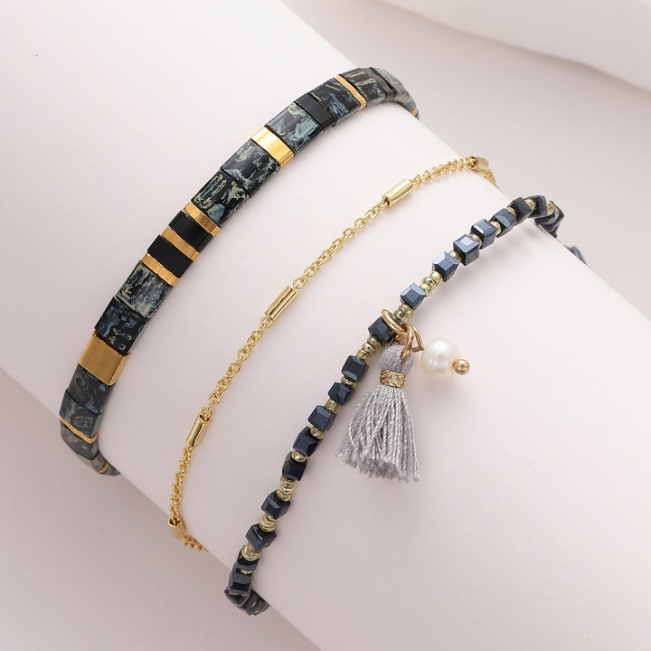 Conjunto Maya - Pulseiras Miyuki