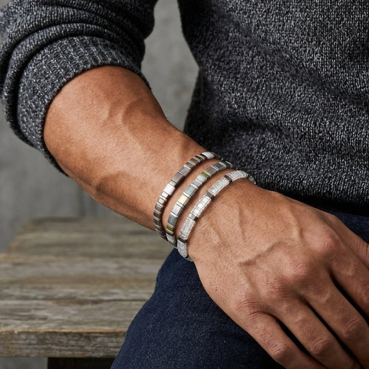 Parure Celine - bracelet en perles Miyuki porté au poignet