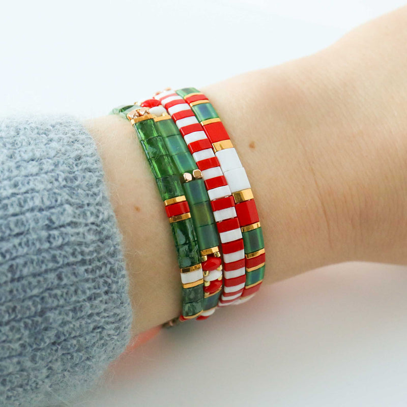 Set Navidad - Pulseras piedras
