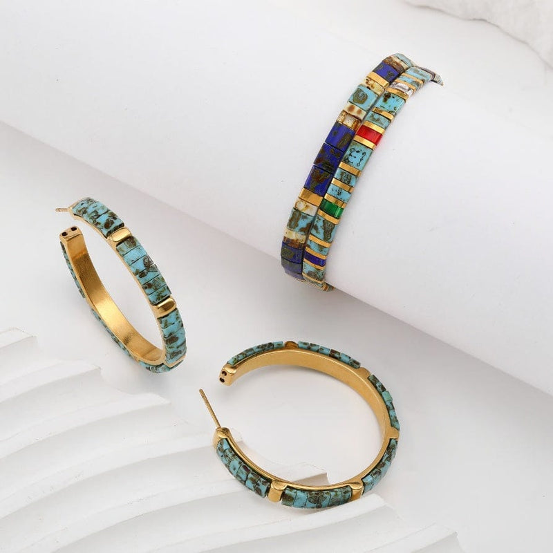 Coffret Cadeau Riviera (Parure Lou et boucles d&