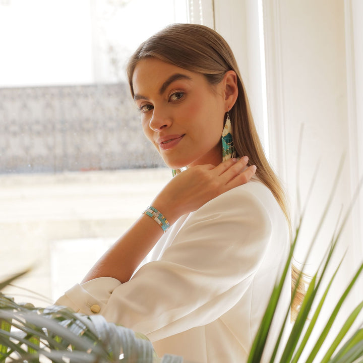 Ensemble Eden (boucles d'oreilles Olecia, collier et parure Eden)