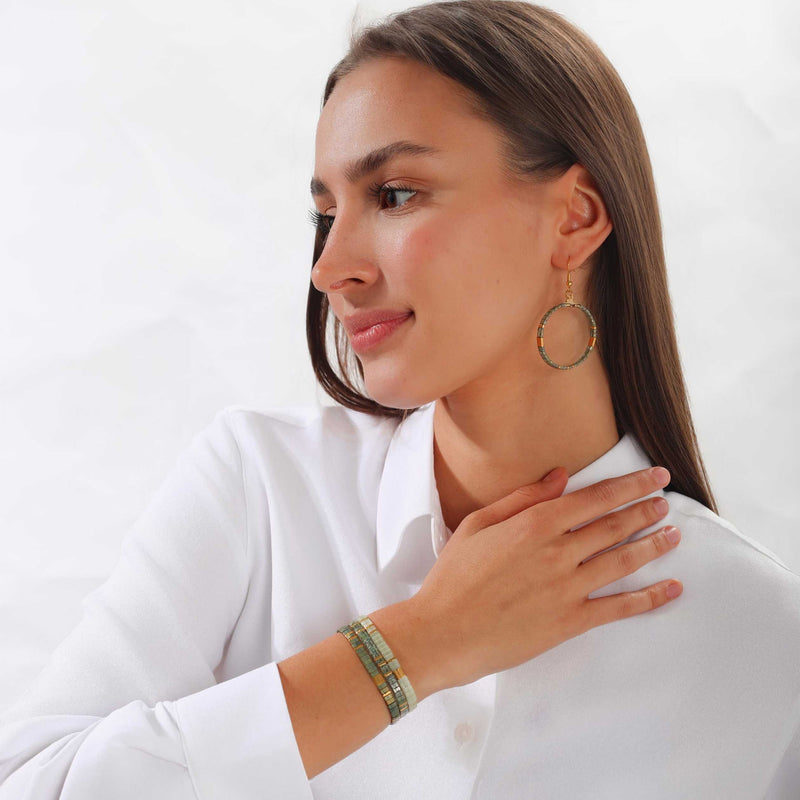 Ensemble Luna (Parure et boucles d&