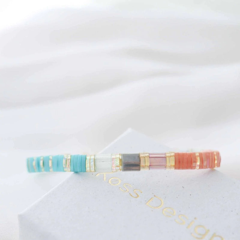 Parure Léa - bracelet en perles Miyuki porté au poignet