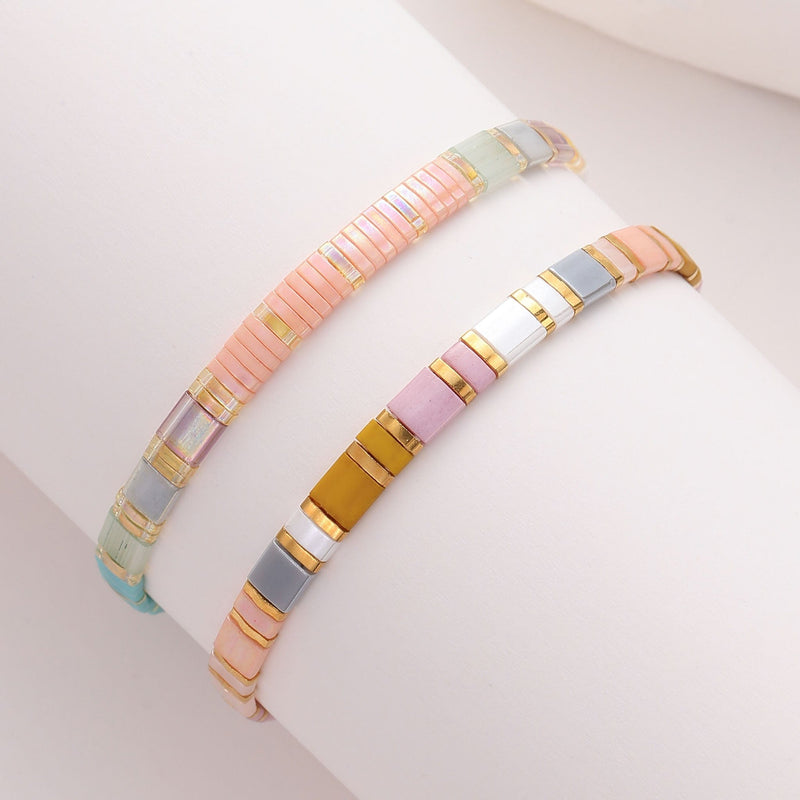 Parure Léa - Bracelets de perles - beads bracelet fait main en perles Miyuki par Køss Design