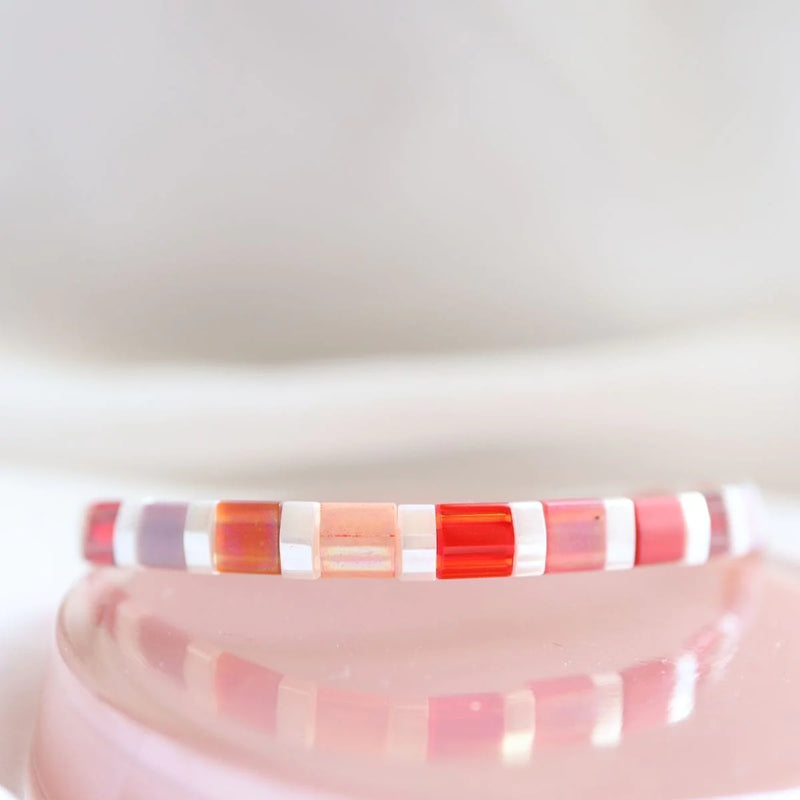 Cerise - Bracelet de perles