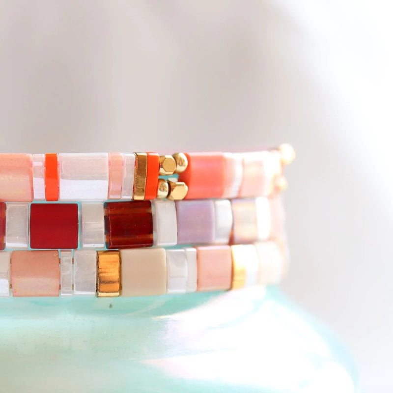 Cerise - Bracelet de perles