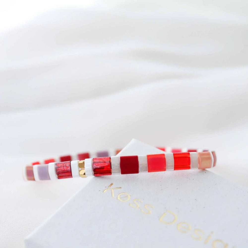 Cerise - Bracelet de perles