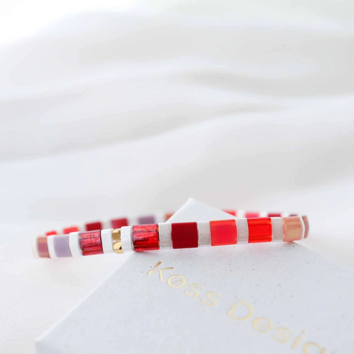 Cerise - Bracelet de perles