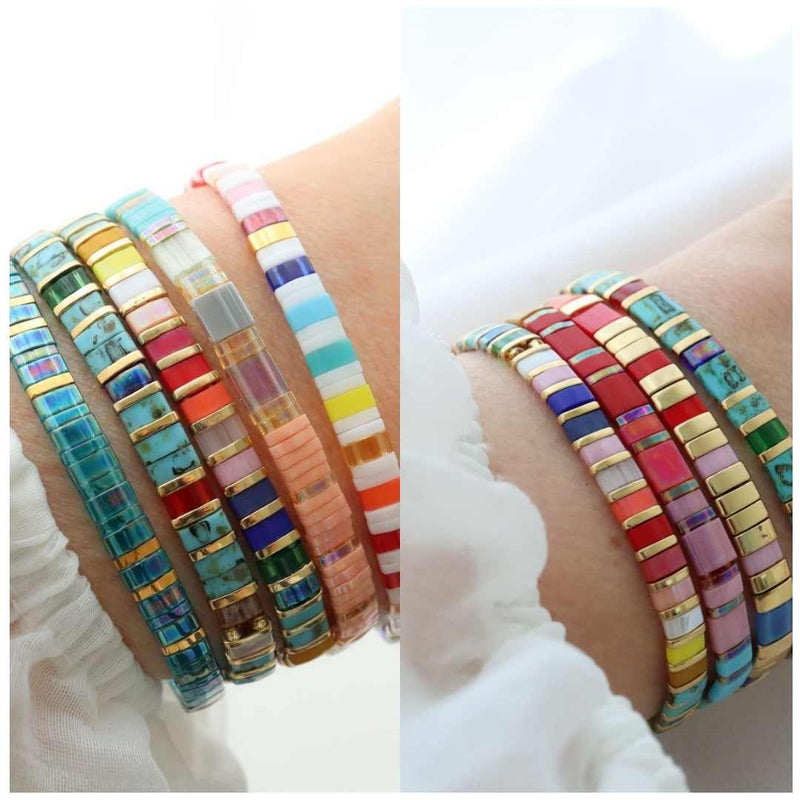 idee bracelet perle plate