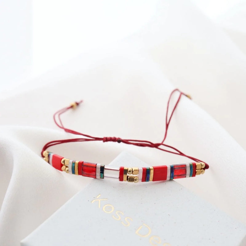 Iris - vue détaillée des perles Miyuki japonaises