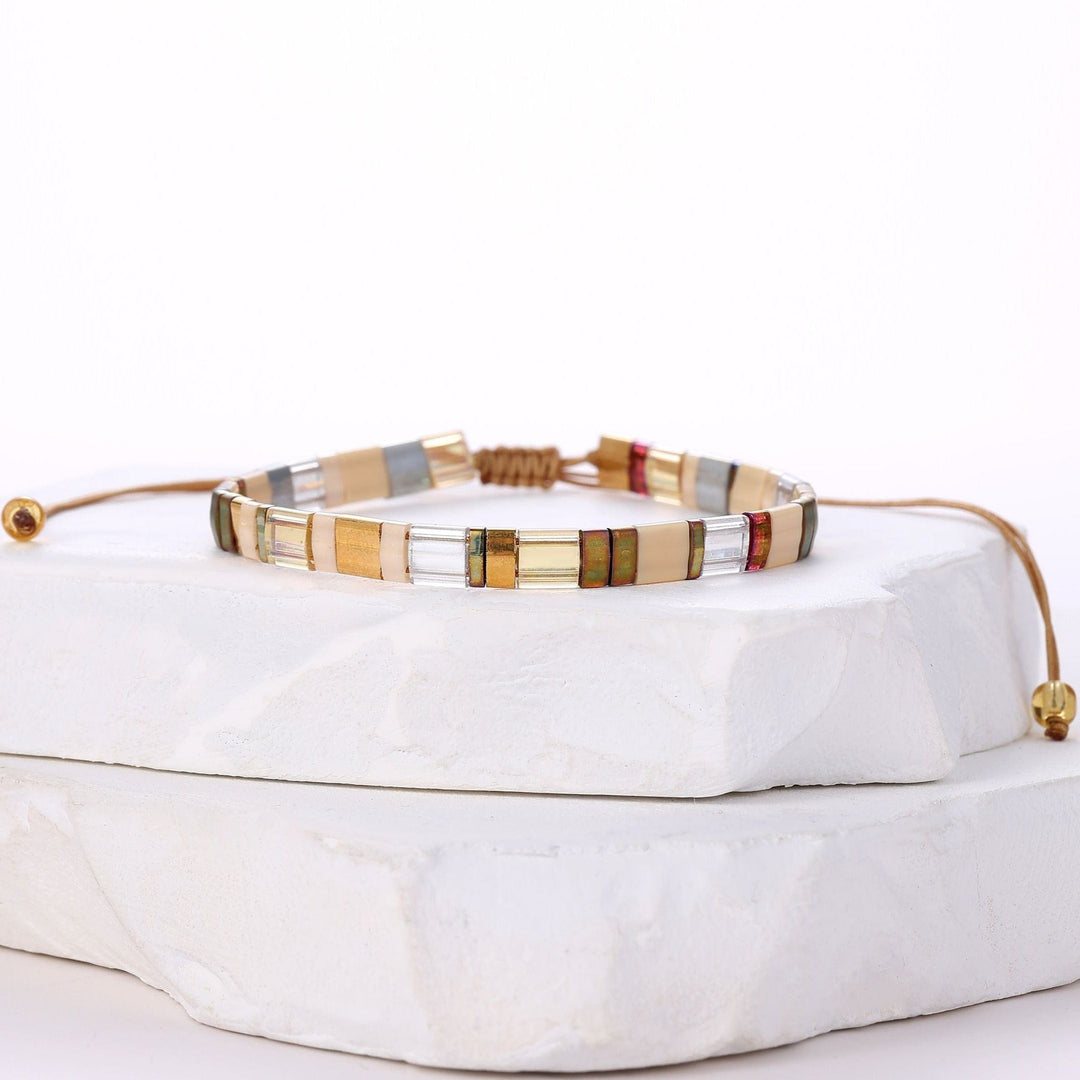 Lena - Bracelet de perles - bracelet de perles colorées fait main en perles Miyuki par Køss Design