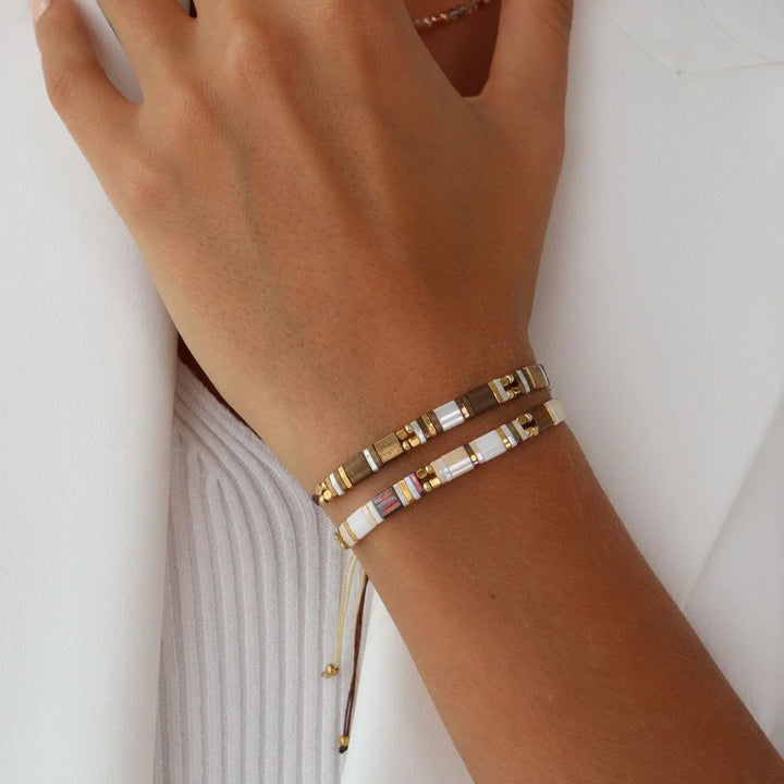 Parure Angèle - Bracelet de perles