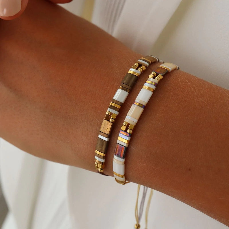 Parure Angèle - Bracelet de perles