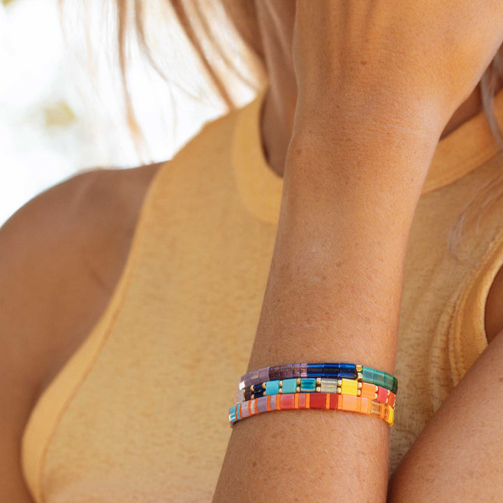 Parure Chamarel - Bracelet de perles