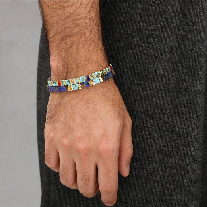 Parure Lou - Bracelets de perles (Pour Lui)