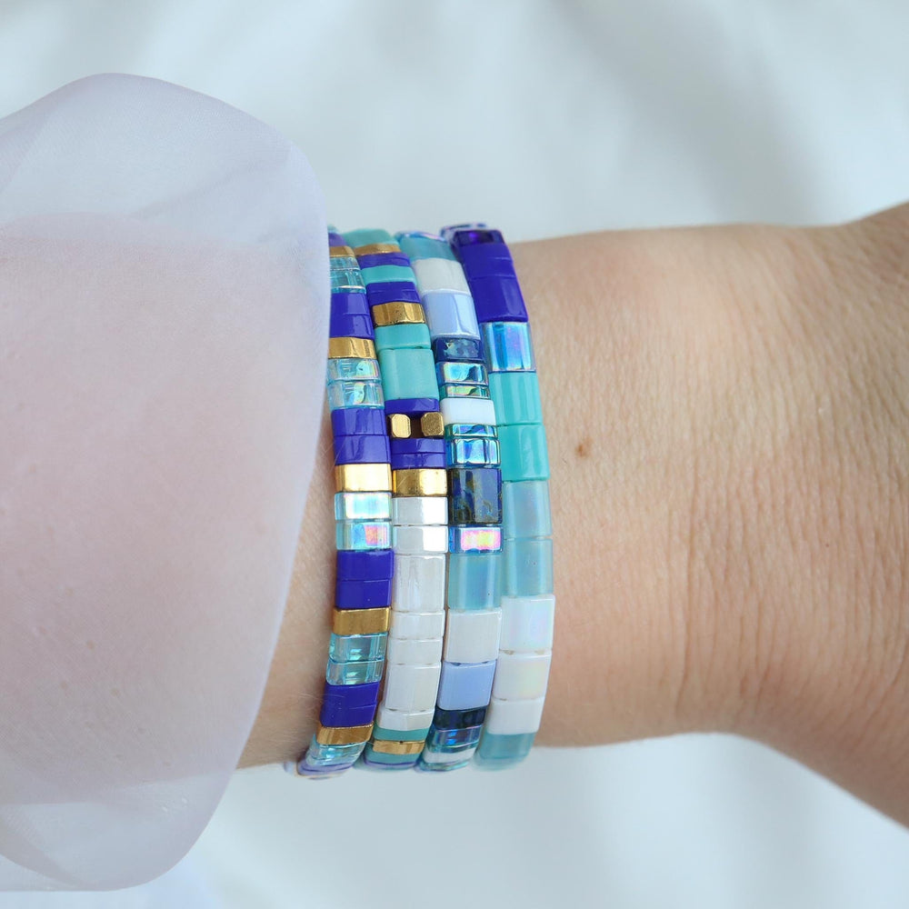 Parure Sanna - vue détaillée des perles Miyuki japonaises