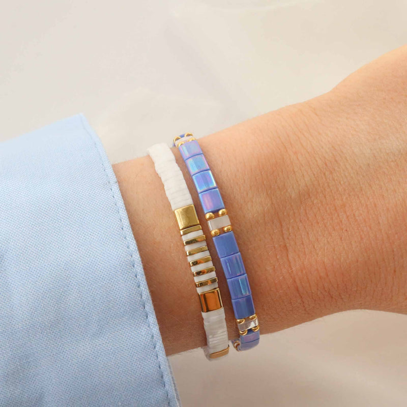 Pourpre - Bracelet de perles