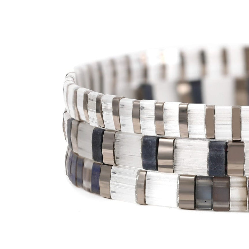 Parure Adela - vue détaillée des perles Miyuki japonaises