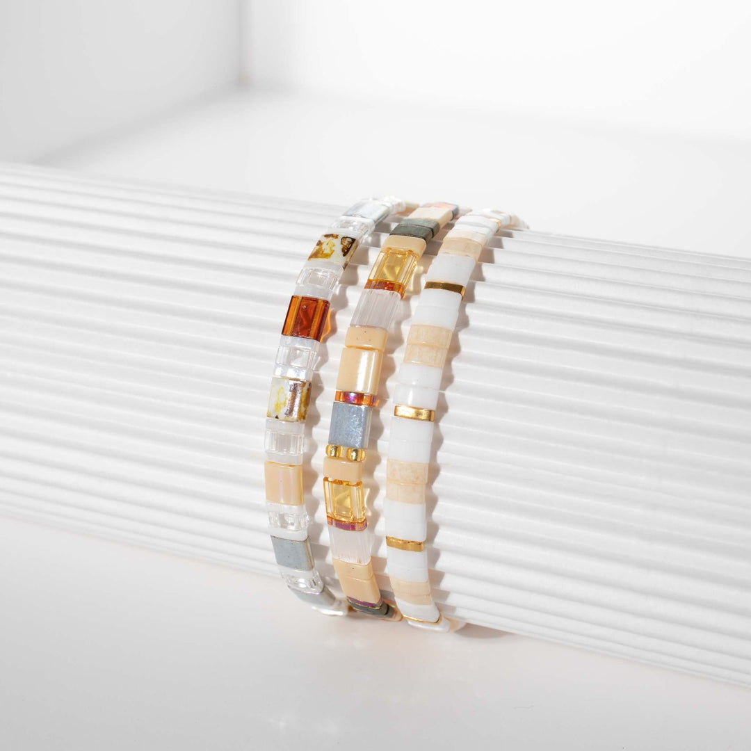 Parure Diane - Bracelets de perles - bracelet de perles fait main en perles Miyuki par Køss Design