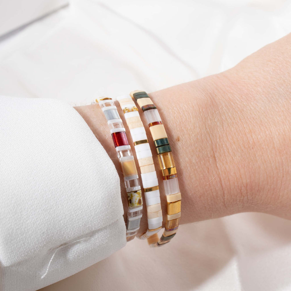 Parure Diane - vue détaillée des perles Miyuki japonaises