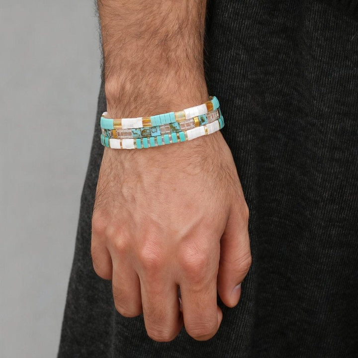 Parure Eden - Bracelets de perles (Pour Lui)