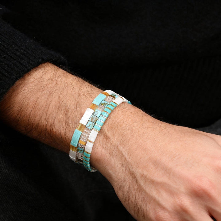 Parure Eden - Bracelets de perles (Pour Lui)